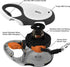 TUG 360° Tangle-Free Retractable Dog Leash with Waste Bag Dispenser (Small, White/Orange)