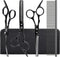 Dog Grooming Scissors Kit with Safety Round Tips, GLADOG Professional 5 in