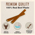 Cadet Bully Sticks for Small Dogs - High Protein, Low Fat, All-Natural Beef Pizzle Chews, Grain & Rawhide-Free (12
