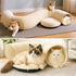 40 Cat Tunnel Bed with Pcs Interactive Cat Toys, Cat Tube with Kitten Toys for Indoor Kittens, Collapsible Play Tunnel