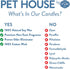 One Fur All Mini Scented Candles Summer Mix Variety Pack of 3 for Pet Odor, Natural Soy Wax