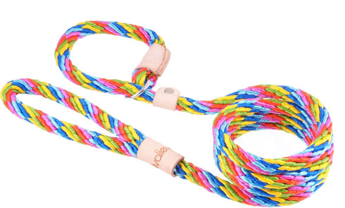 Alvalley Rope Dog Leashes with Stopper, Soft Braided No-Pull Gentle Leash for Small, Medium, Large Dogs, 6ft