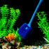 SLSON Aquarium Algae Scraper, Double Sided Sponge Brush Cleaner, Long Handle Fish Tank Scrubber for Glass Aquariums,