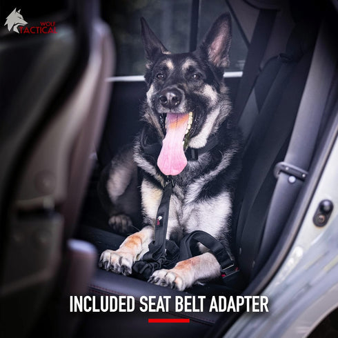 WOLF TACTICAL Bungee Dog Leash - No Pull Heavy Duty Leash for Large Dogs