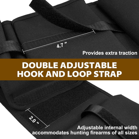 Truck Gun Rack (A Pair), 900D Sturdy Adjustable Seat Back Gun Storage for Automotive Rifle Holder Jeep