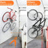 WALMANN 2 Pack Bike Pedal Hanger Wall Mount - Heavy Duty Horizontal Bike Rack for Garage Display Stand