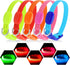 Visinite Light Up Dog Collars for Small Dogs, LED Dog Collar Light Rechargeable, Fully Adjustable Glow in The Dark Dog