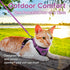 Dooradar Cat Harness and Leash Set, Adjustable Escape Proof Kitten Vest Harness for Walking, Soft Breathable Mesh,