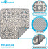 (2 Pack) 36"x36" Paw Inspired Designer Print Dog Pads | Premium Washable Pee Pads | Reusable Puppy Pads for Potty