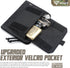 WYNEX Tactical Folding Admin Pouch, Molle Tool Bag with Laser-Cut Design, Utility Organizer EDC Medical Bag, Waist