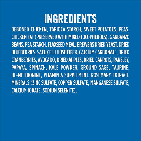 Evolve Pet Food Grain Free Dog Biscuits, Deboned Chicken, Sweet Potato & Blueberry, 12-Ounce