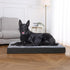 Amazon Basics X-Large Gel Foam Mattress Dog Pet Bed with Removable Cover, Grey, 41"L x 29"W x 4"H