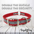 Regal Dog Products Large Red Heavy Duty Reflective Dog Collar with Durable Metal Buckle, Adjustable & Chew Proof