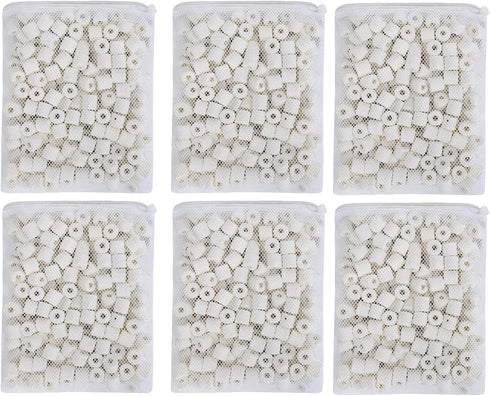 Aquarium Bio Ceramic Rings, 6 lbs Filter Media for Pond Fish Tank Canister Filter