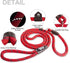 TwoEar 1/2" x 6FT Dog Slip Rope Leash, Heavy Duty Training Leash with Highly Reflective Threads for All Dogs