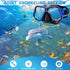 Snorkeling Gear for Adults, Snorkel Mask Set with Dry Snorkel, Scuba Diving Mask, Swim Glasses for Youth