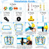 8 19.5" Puppy Play Gym with Hanging Toys - Indoor Jungle Gym for Small Dogs, Interactive Enrichment Activity Center