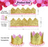 ADOGGYGO Dog Bandana Hat Set for Birthday Party Supply, Large Pink Scarf for Medium Large Dog