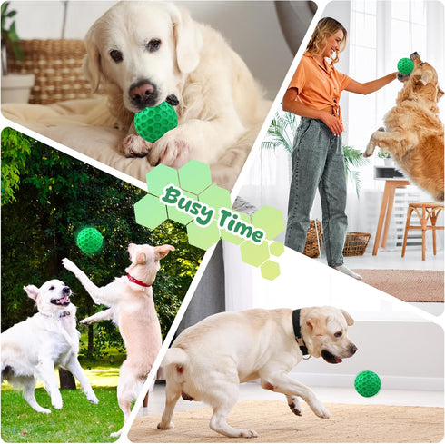 ZRIFAQESW Tough Dog Chew Toys for Aggressive Chewers, Indestructible Dog Balls for Aggressive Chewers, Squeaky Balls