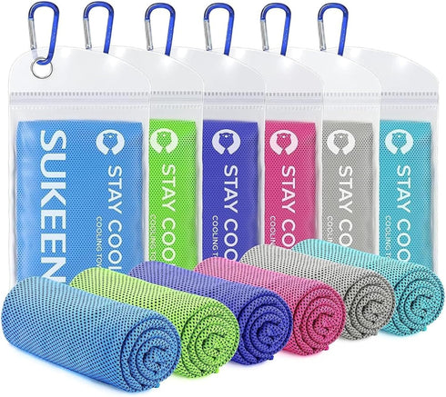 Sukeen Cooling Towels (40"x12"), Soft Breathable Cooling Towels for Neck and Face,