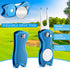 Poen 12 Pieces Golf Divot Tool with Magnetic Ball Marker and Popping Button Metal Foldable Fixer