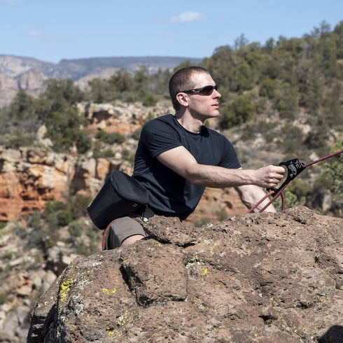Rope Ascender Fall Protection Arrester for Rock and Tree Climbing, UIAA Certified for Hunting, Climbing, Rescue