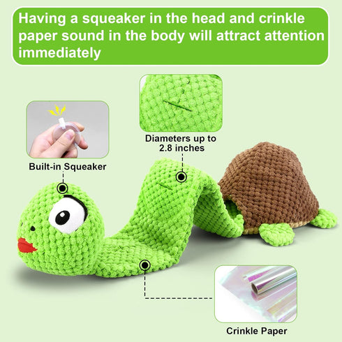 Dog Squeak Toys for Enrichment | Treat Dispensing Puzzle Toys for Large Medium Small Dogs