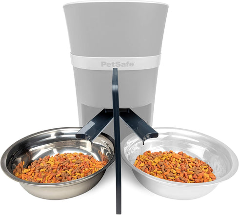 PetSafe 2-Pet Meal Splitter with Bowl, Designed for Smart Feed and Healthy Pet Automatic Cat Feeder