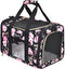 Petmolico Airline Approved Cat and Dog Carrier, Soft Travel Carrier with 3 Open Doors and Mesh Windows for Pets 16 lbs