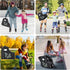 Skate Bag for Adults Roller Skates, Large Capacity Ice Skates Carry Bag with Adjustable Shoulder Strap, Nylon Inline