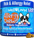 Well Loved Dog Allergy Chews - Dog Allergy Relief, Itching Skin Relief,
