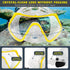 ZEEPORTE Set, Swimming Packages Mask Fin Snorkel Travel Size Snorkeling Gear for Adults with Panoramic View Anti-Fog