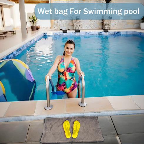 Portable Wet Dry Bags with Towel - Oxford Zipper for Swimsuits and Wet Clothes