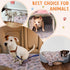 4 Pcs Pet Blanket, Dog Puppy Blanket, Paw Print Fleece Blanket for Small Medium Pet, Warm Soft Sleep Mat, Large (41 x