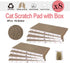 8 Packs in 1 Cat Scratch Pad, Reversible Durable Cardboard Cat Scratcher, Premium Scratch for Cats to Rest and Play