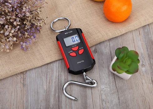 Klau Portable Mini Crane Scale 200 kg / 400 lb Heavy Duty Digital Scales with LCD Display for Home Farm