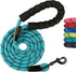 Rope Dog Leash 6ft, Heavy Duty Reflective Tangle-Free Rope with Padded Handle, Ideal for Walking, Running & Training