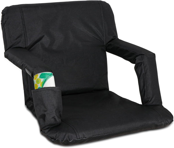 Nouva Portable Stadium Seat,Folding Reclining Bleacher Chair 6 Reclining Positions with Back Support