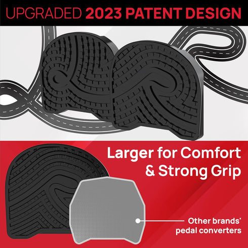 Pedals for Regular Shoes Compatible with Peloton Bike & Bike Plus, Extra Large Fit Replacement Pedals Adapter