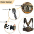 UNISTRENGH Hunting Camo Fanny Pack with Harness, Waist Pack Pouch for Hiking