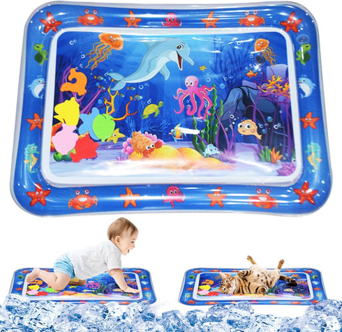 Owddddtnxc 26x20 Inches, Cat Water Mat, Water Fillable Cat Play Mat Indoor Boring Sensory Play