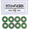 Jungle Green Yellow Jacket Premium Skateboard Bearings, Pro Longboard Bearings, 608, ABEC 11 (Pack of 8)