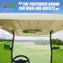 Universal Golf Cart Rear View Mirror Kit, Wide Convex and Folding Side View Mirrors for Club Car, EZGO