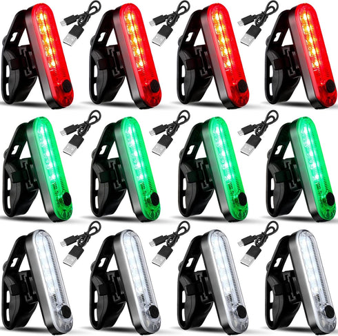Treela 12 Pieces Battery Boat Navigation Lights Battery Powered Kayak Lights for