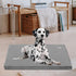 EMPSIGN Stylish Dog Bed Mat, Reversible Dog Crate Pad with Waterproof Linings, Removable Machine Washable Cover, Grey,