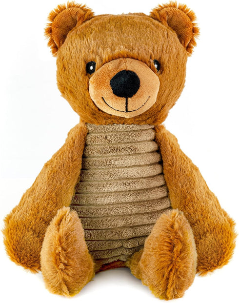 Safari Pet Plush Toy with Squeaker, Bear, Rhino, Elephant