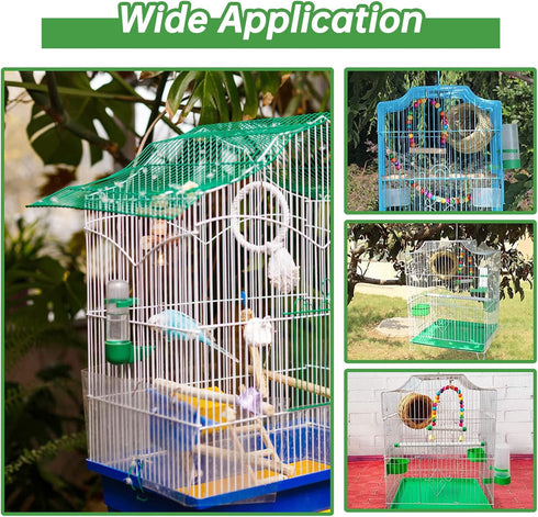 Bird Water Dispenser for Cage, 4pcs 140ml Automatic No Mess Gravity Feeder Watering Supplies for Parrots, Parakeets,