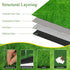 3x5Ft 3x5Ft Bsmathom Artificial Grass Rug Indoor Outdoor Rug, Dog Grass Mat with Drainage Holes, Synthetic Artificial