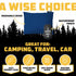 Wise Owl Outfitters Camping Pillow - Memory Foam Travel Pillow for Airplane Sleeping, Hiking, and Outdoor Use