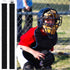 Shappy 13 Inch Replacement Straps for Baseball Catchers Gear, Youth Leg Guard Straps in Black Silver